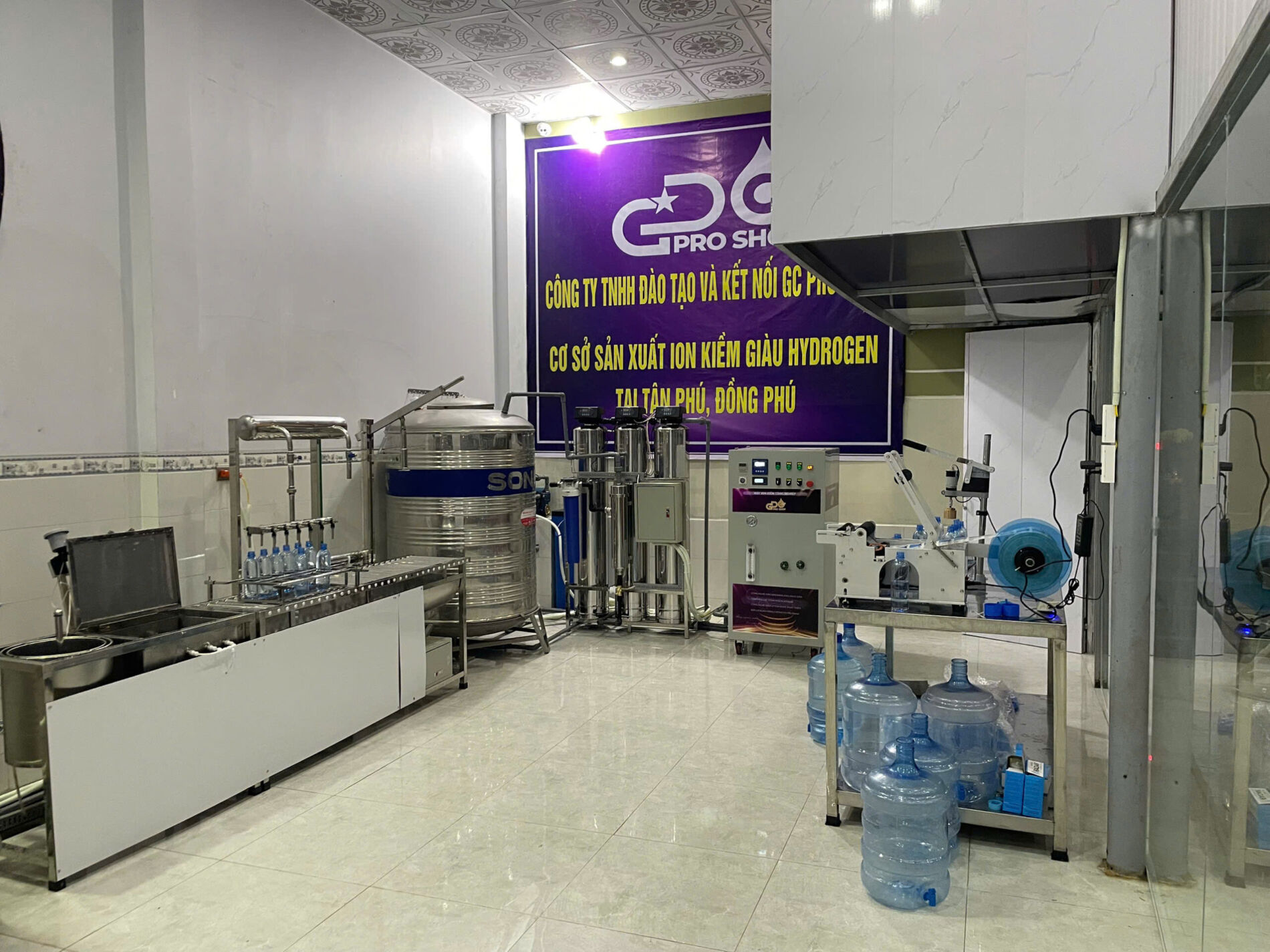 Dây chuyền sản xuất nước Ion Kiềm điện phân DST MET từ GC PRO SHOP